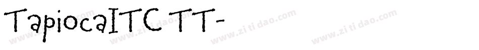 TapiocaITC TT字体转换